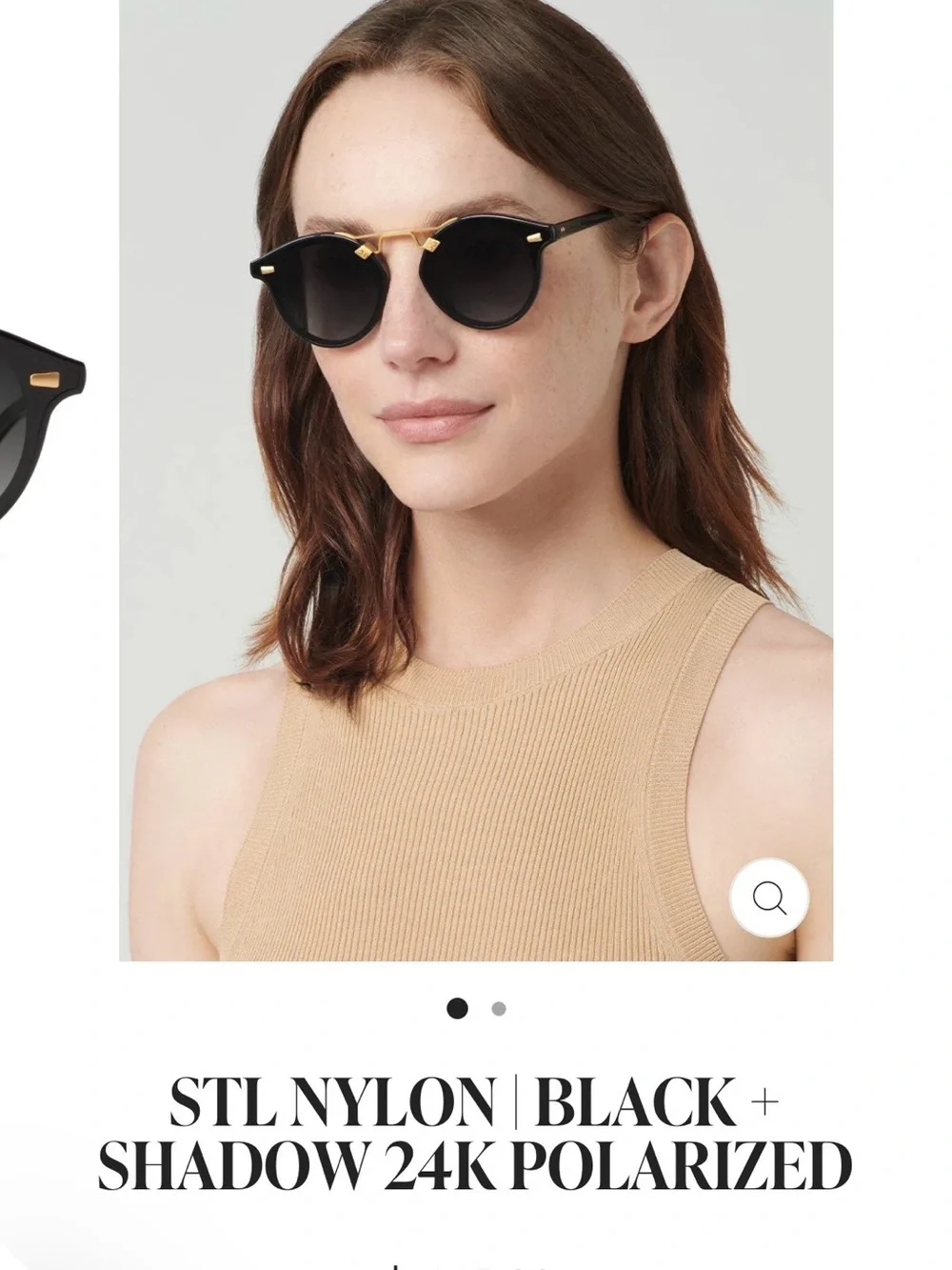 Krewe STL Nylon Black + Shadow 24K Polarized Sunglasses